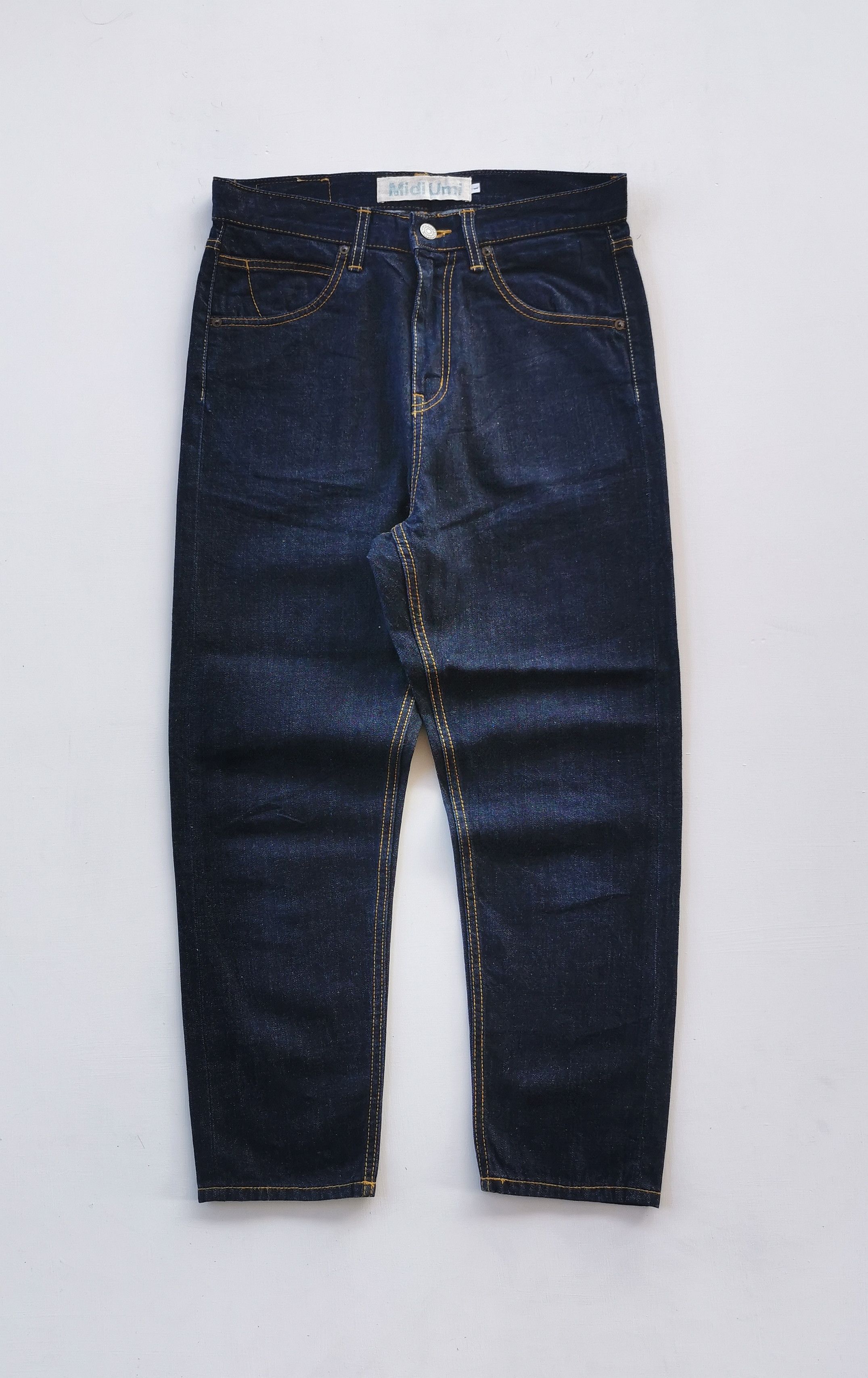 Japanese Brand Midi Umi Japan Minimalist Denim Pants Size 30" / US 8 / IT 44 - 1 Thumbnail