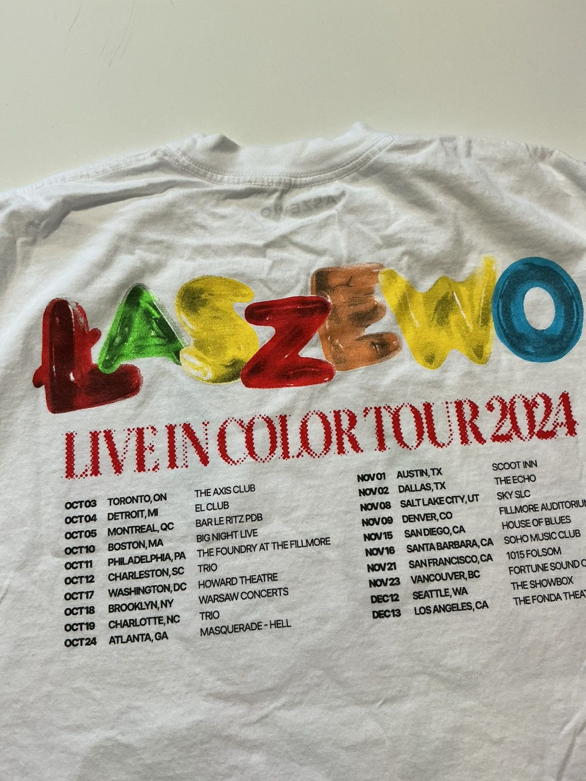 Band Tees Lazewo Live In Color 2024 Tour Official Merch EDM T-Shirt Size US XL / EU 56 / 4 - 7 Thumbnail