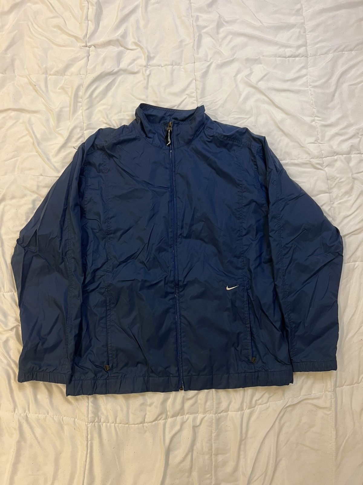Nike × Vintage Vintage Y2K NIKE Track Suit Navy Jacket Size US L / EU 52-54 / 3 - 1 Thumbnail