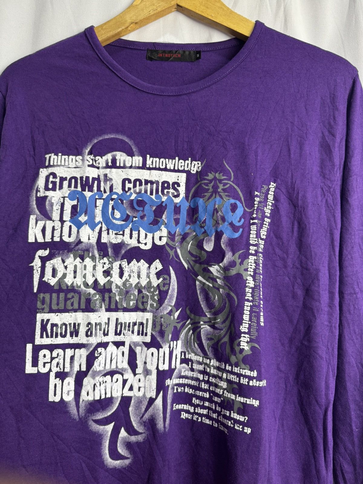 20471120 Tribal Poem Introtech Japanese Long Sleeve Purple 💜 Size US M / EU 48-50 / 2 - 3 Thumbnail