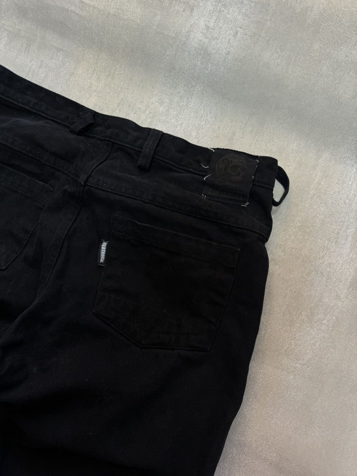 Other HEBTROCO CANDIANI DENIM JEANS ITALY JET BLACK DESIGNER 32/34 Size US 32 / EU 48 - 8 Thumbnail