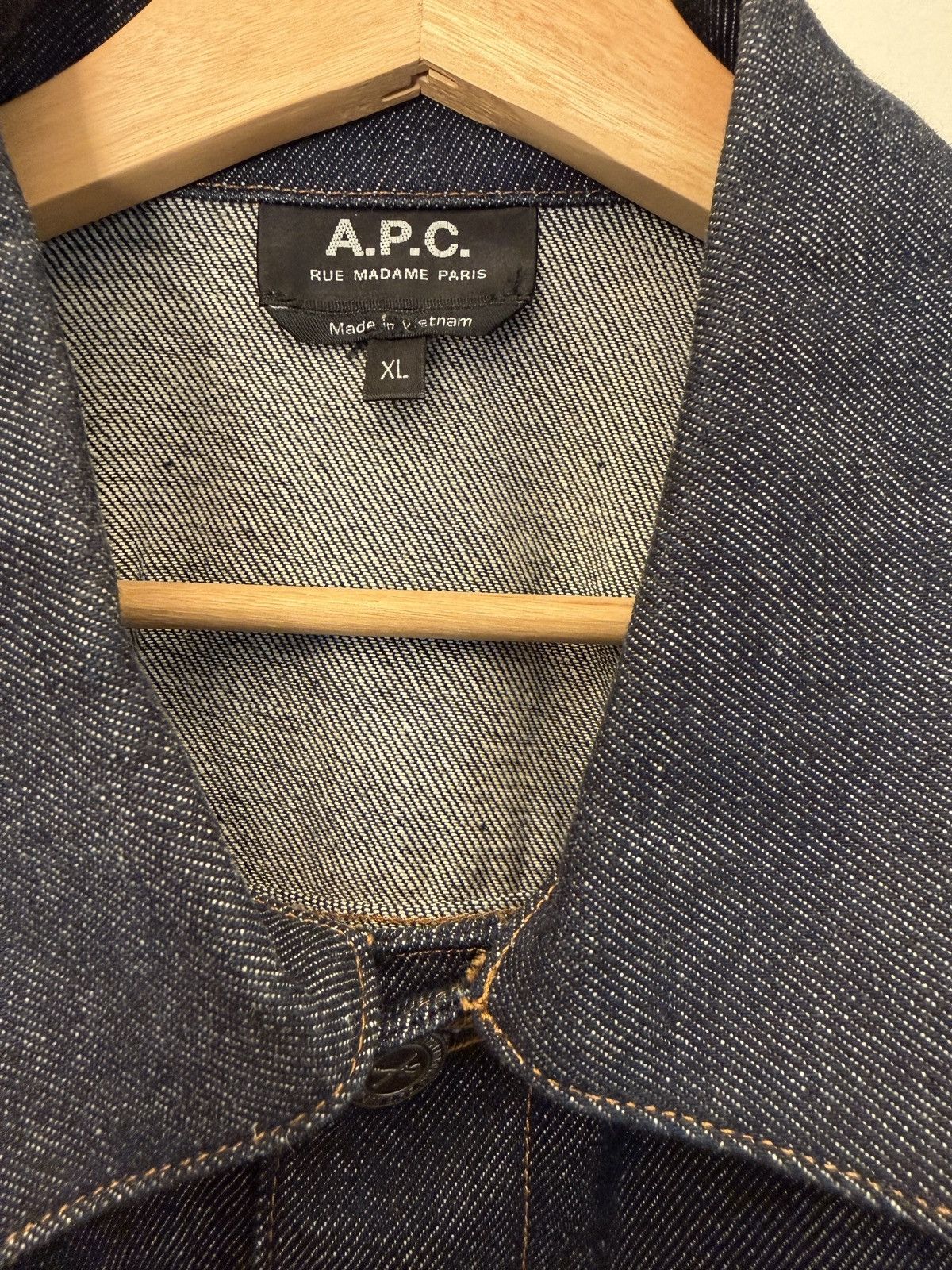 A.P.C. Raw Denim Jean Jacket Size US L / EU 52-54 / 3 - 3 Thumbnail
