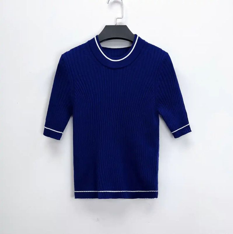 Maison Margiela Maison Margiela Yellow Wool Blend Short-Sleeve Sweater 0089 Size S / US 4 / IT 40 - 1 Thumbnail