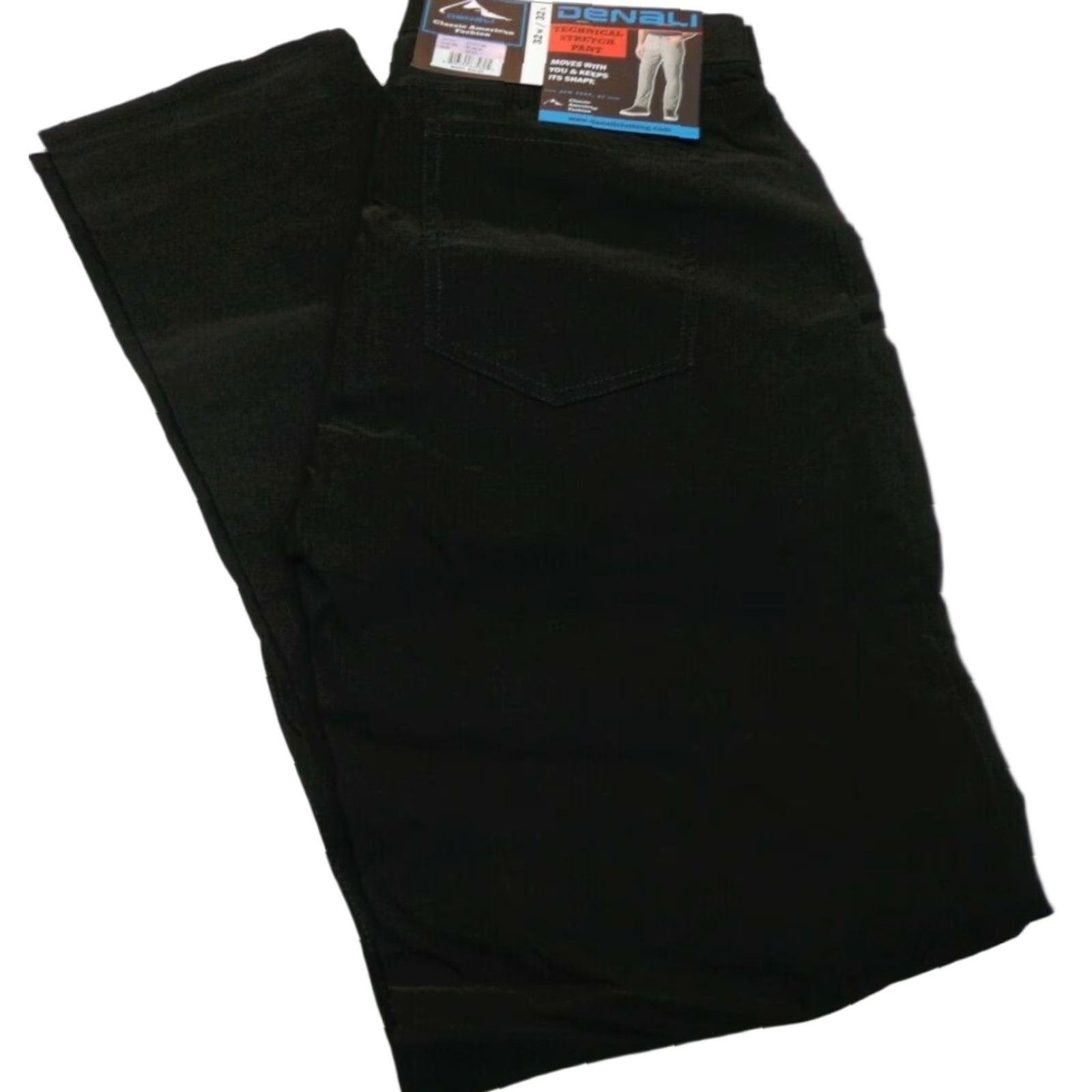 Vintage DENALI Technical Stretch Pants Mens 32/32 Black NWT Size 32 Straight Zip 94% Nylon 6% Spandex Size US 32 / EU 48 - 1 Thumbnail