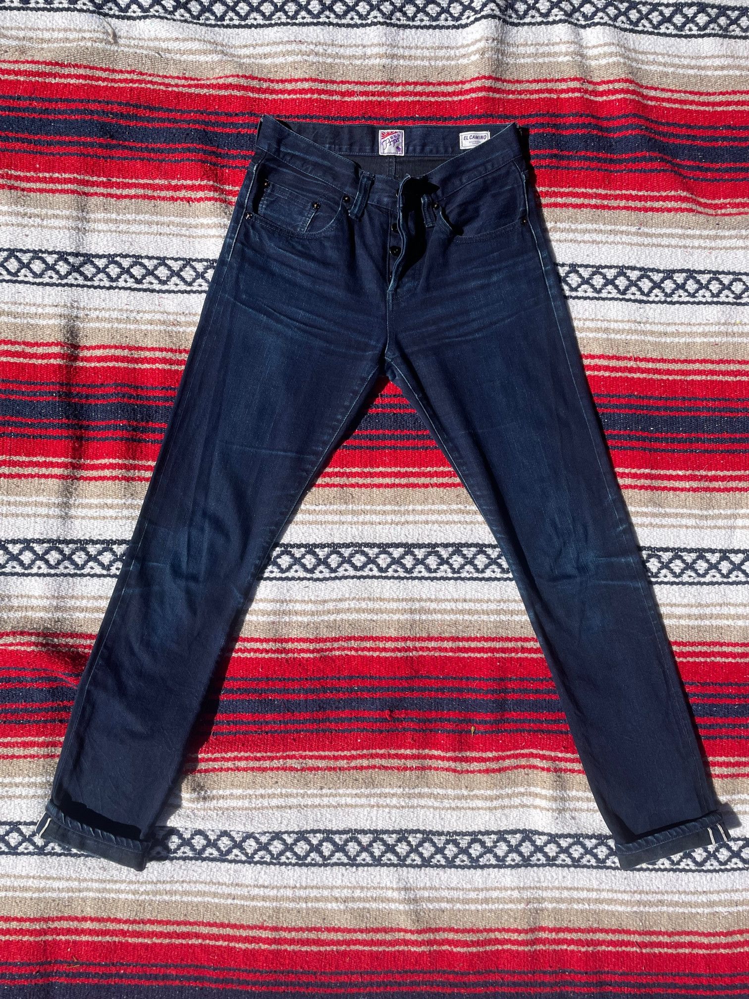 image of Prps For Self Edge El Camino Natural Indigo/black Jean in Blue, Women's (Size 24)