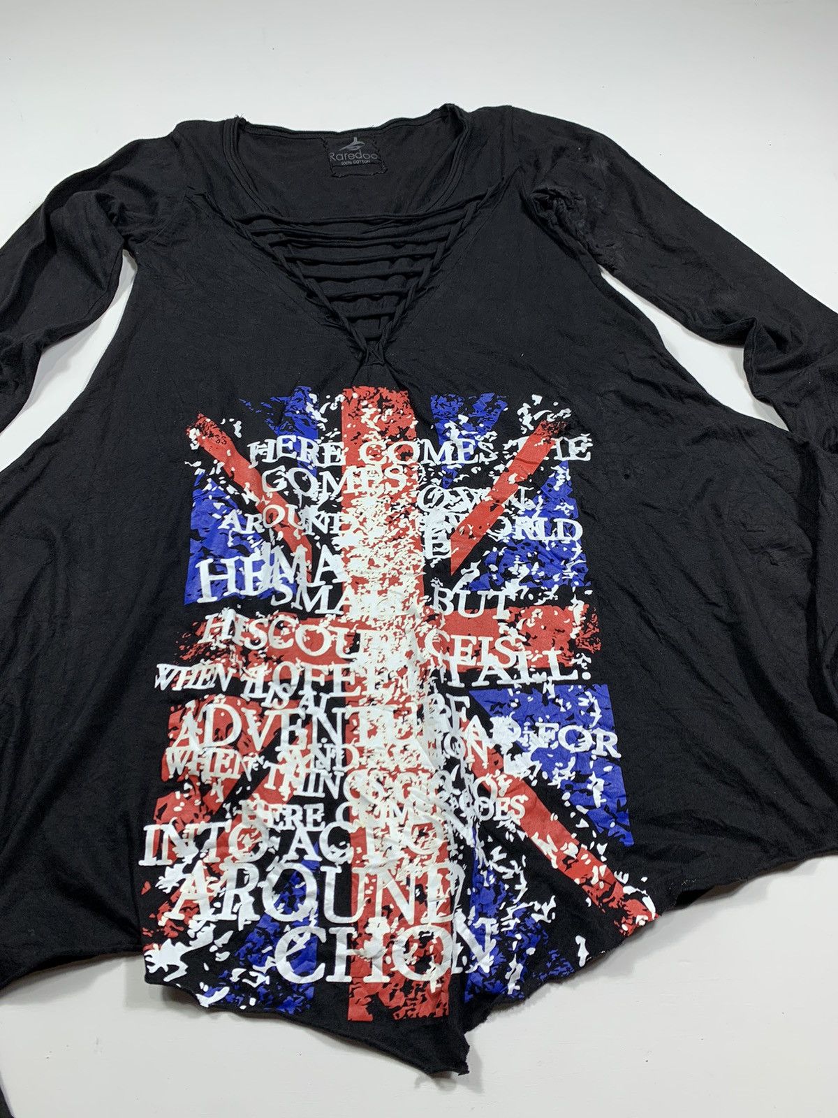 Isamu Katayama Backlash JPN RAREDOO, DISTRESSED GOTHIC PUNK LONG SLEEVE Size US M / EU 48-50 / 2 - 4 Thumbnail