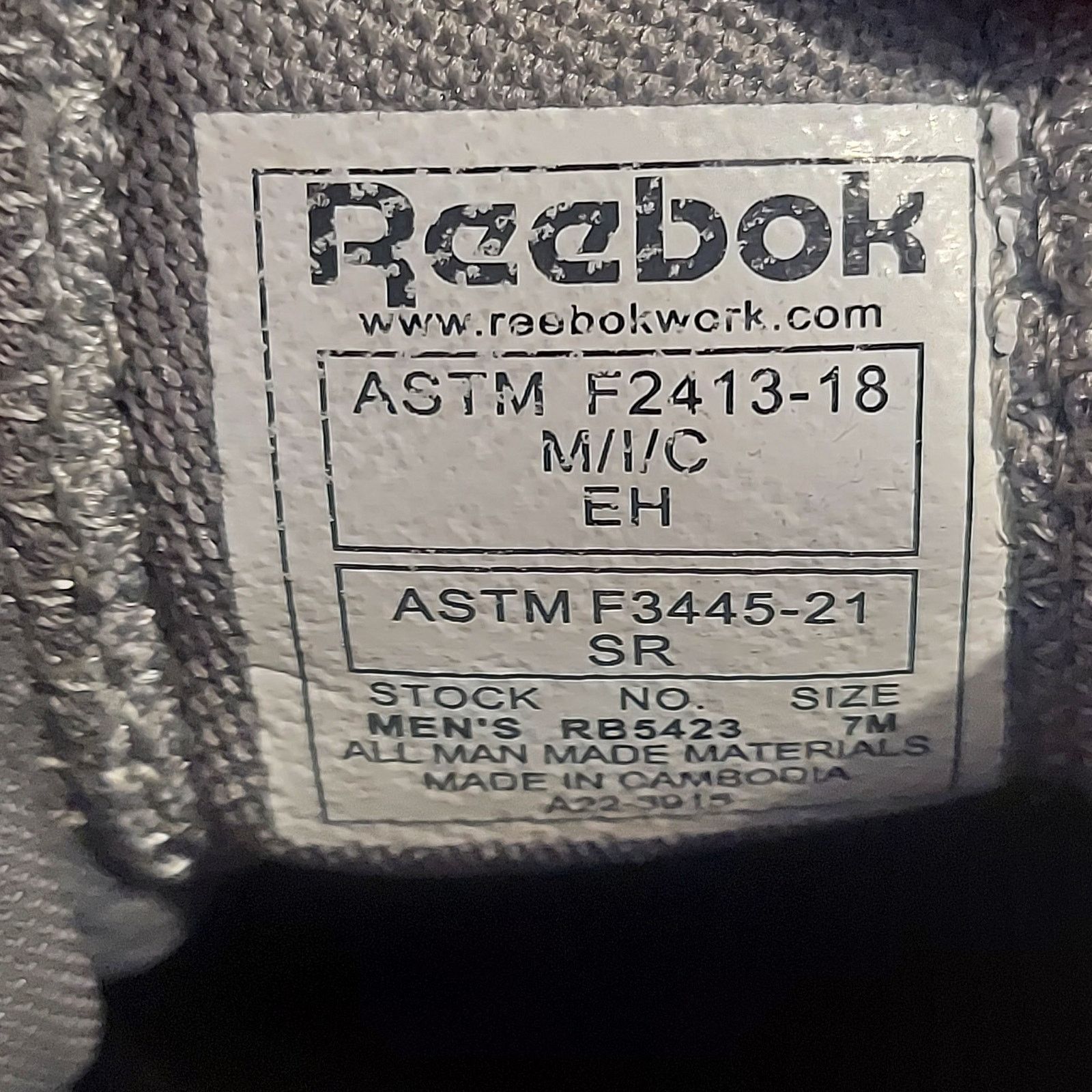 Reebok Reebok Fusion Flexweave RB5423 Men's US 7 M Work Shoes NWOT Size US 7 / EU 40 - 9 Thumbnail