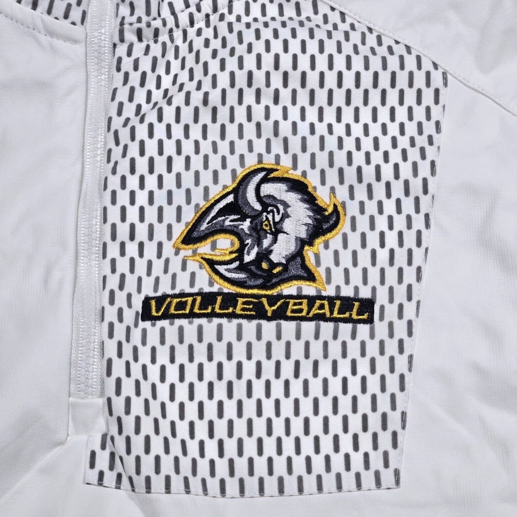Vintage Floyd VA Buffalo Volleyball White Rain Jacket Coat Full Zip Adult Women's XS Coat Women XS White Rain Coat Full Zip Size XS / US 0-2 / IT 36-38 - 2 Thumbnail