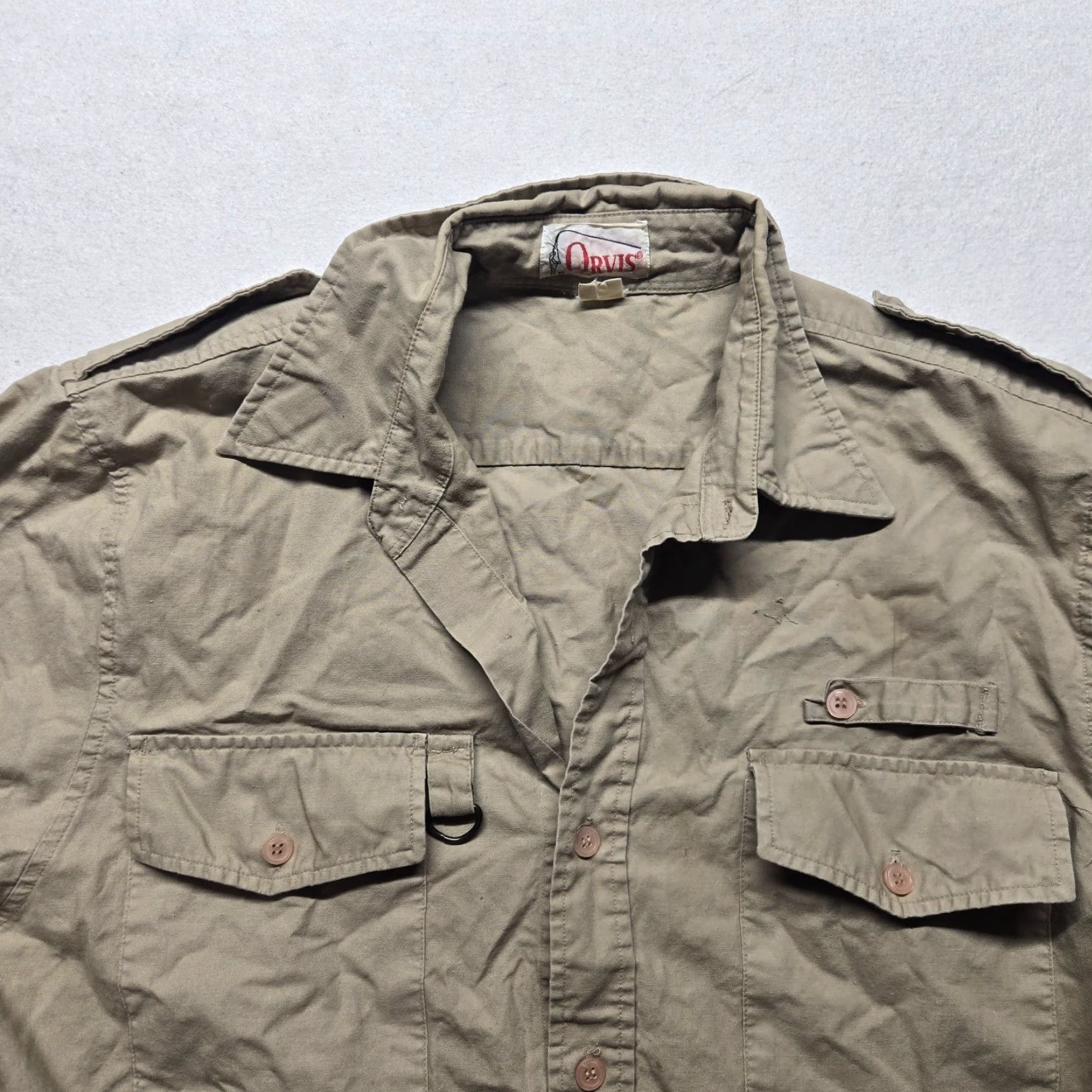 Orvis Orvis Shirt Brown Button-Down Pockets Outdoors Hiking Adult Men's L Brown Button-Down Shirt for Men L Size US L / EU 52-54 / 3 - 2 Thumbnail