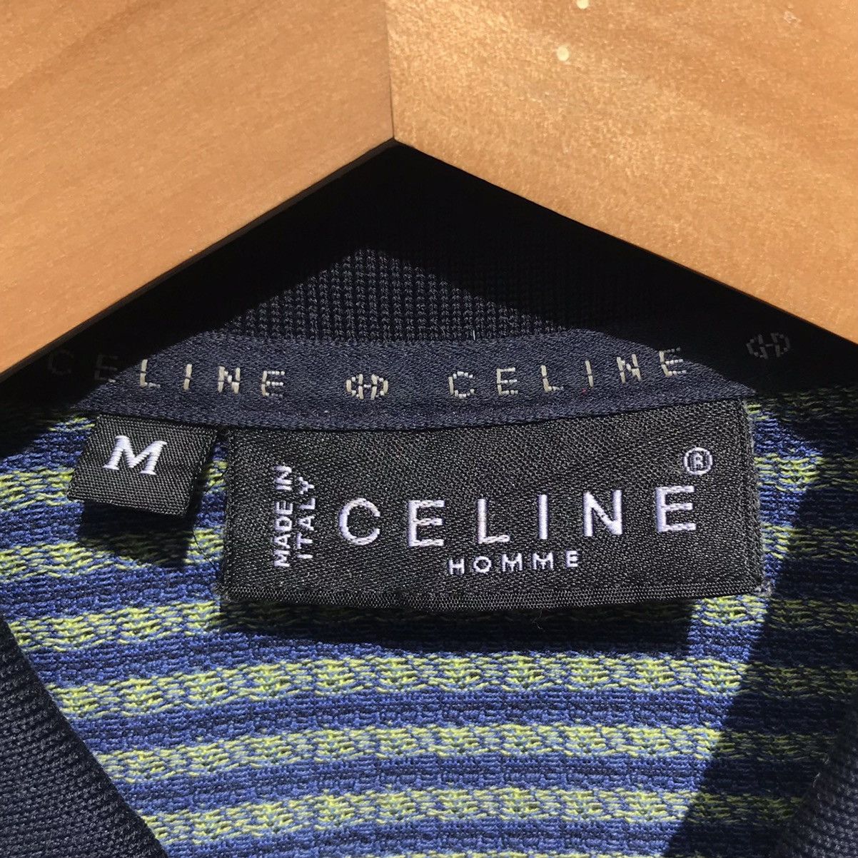 Celine Vintage 90s Celine Homme Polos Shirt Small Logo C Celine Size US S / EU 44-46 / 1 - 12 Thumbnail