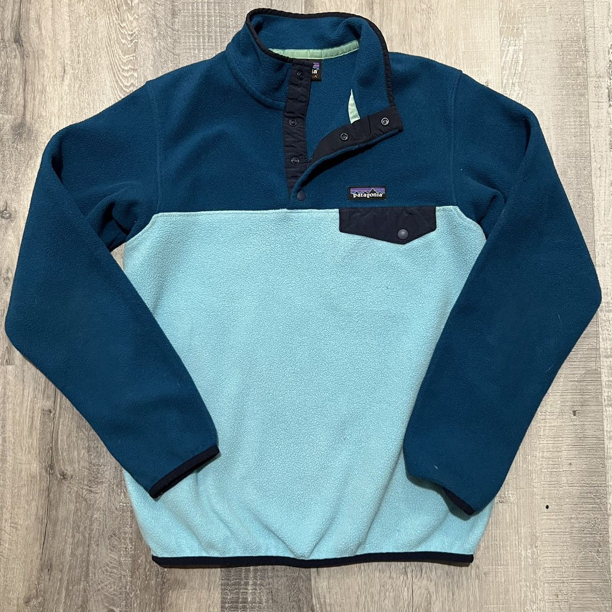 Patagonia Patagonia Synchilla Snap-T Fleece Teal Blue Pullover Size S / US 4 / IT 40 - 1 Thumbnail