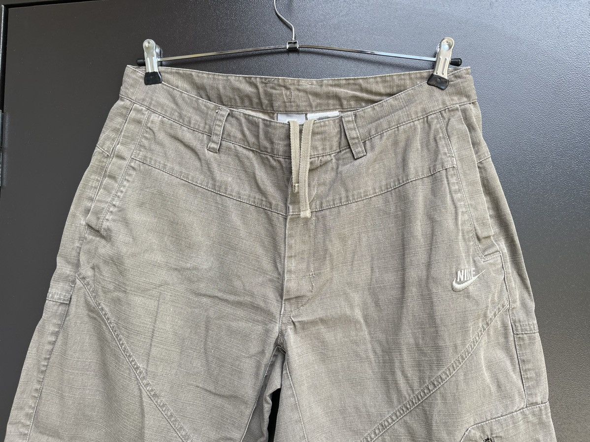 Vintage Nike Cargo Utility Shorts Mens Size L Olive Cotton Pockets Size US 34 / EU 50 - 2 Thumbnail