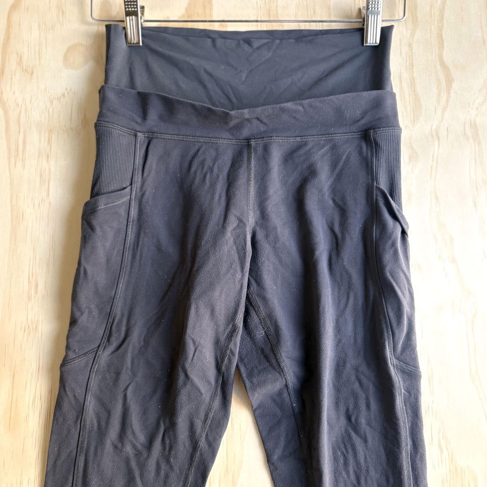 Lululemon Lululemon Leggings Womens XS Black High Rise Jogger Pockets Yoga Athletic Gym Size 26" / US 2 / IT 38 - 2 Thumbnail