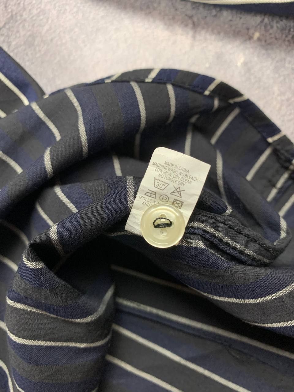 Balmain Balmain Men’s Black Striped Button Up Shirt Size S Size US S / EU 44-46 / 1 - 12 Thumbnail