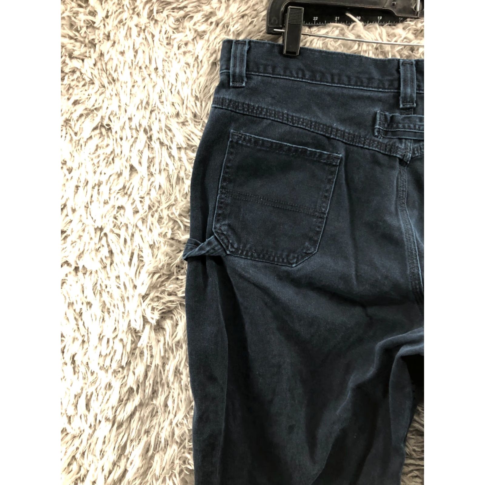 Lee Lee Riveted By Lee Straight Chino Pants Mens 36x32 Blue Workwear 5-Pocket Zip Button Flat Front Slimming Stretch Regular Straight Leg Vintage No Size US 36 / EU 52 - 7 Thumbnail