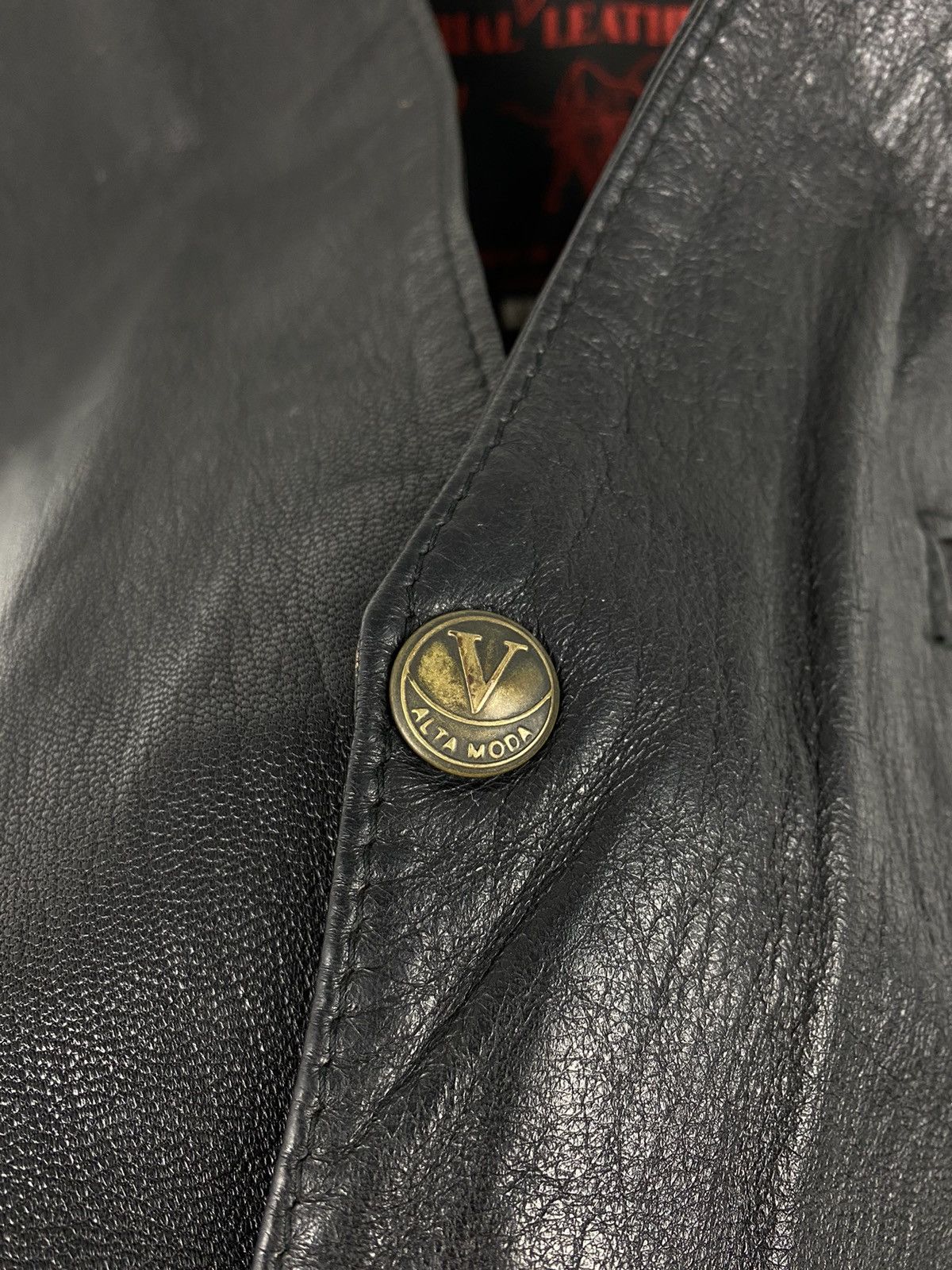 Genuine Leather Vintage Leather Vest Biker Harley Davidson Y2K Size US M / EU 48-50 / 2 - 4 Thumbnail