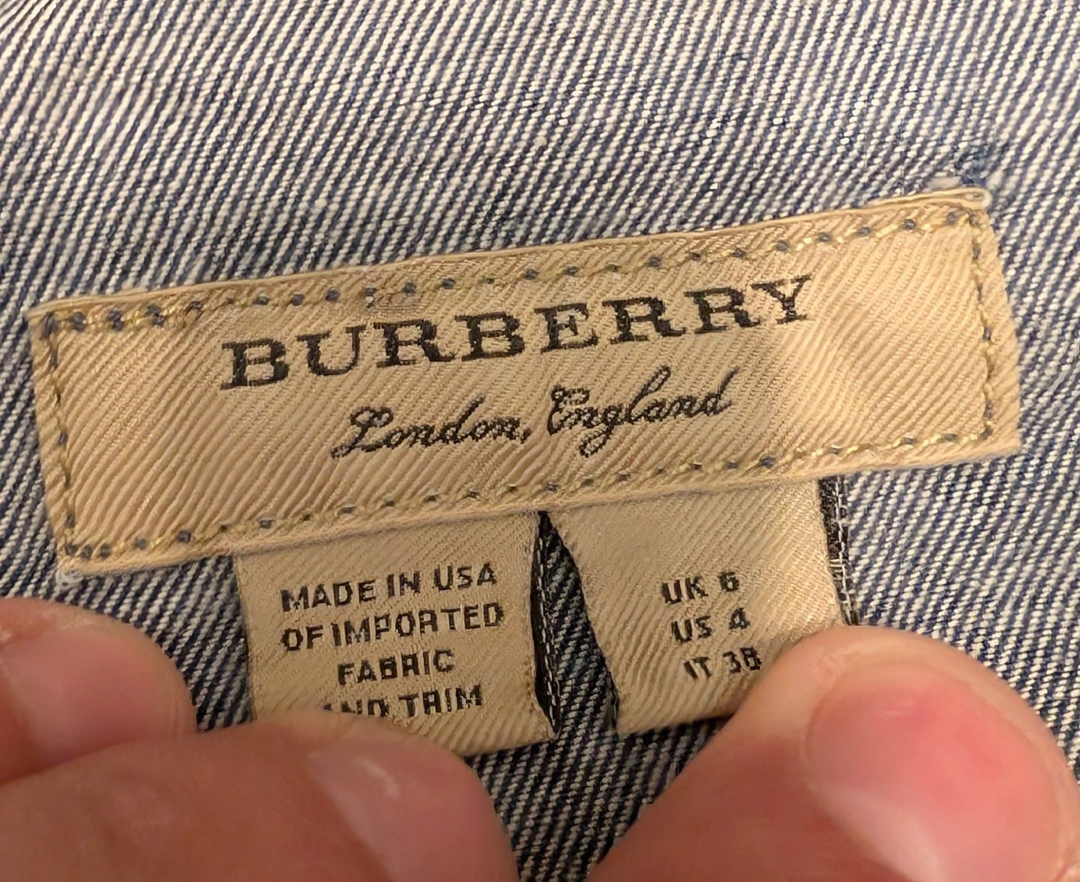 Burberry Burberry Button Down Denim High-Low Blue Jean Shirt Dress Size S / US 4 / IT 40 - 3 Thumbnail