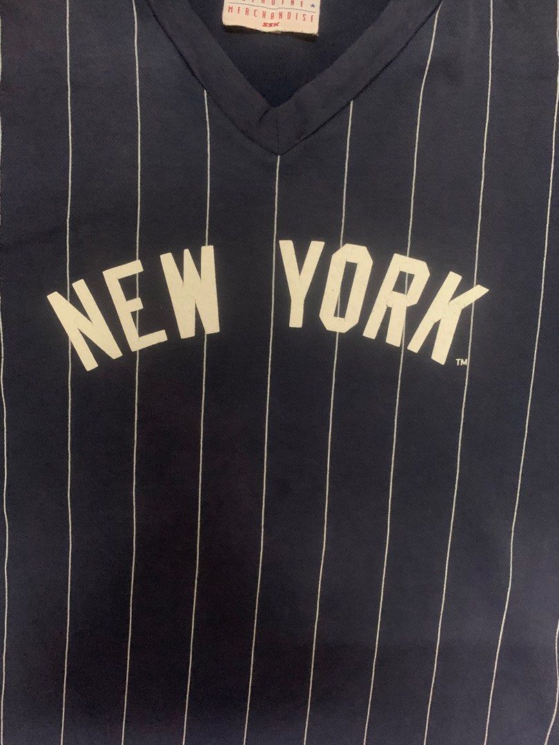 MLB Vintage New York Yankees Pinstripe V Neck Jersey MLB Size US L / EU 52-54 / 3 - 2 Thumbnail