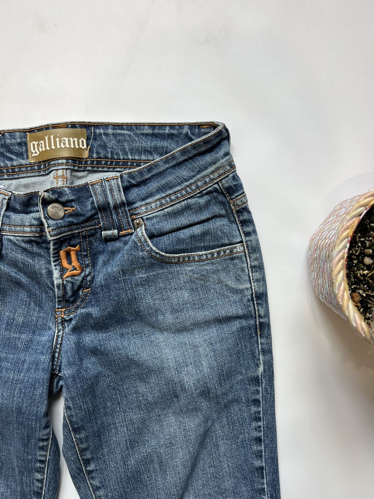 John Galliano Galliano Blue Denim Pants Jeans Womens Classic Size 27" / US 4 / IT 40 - 6 Thumbnail