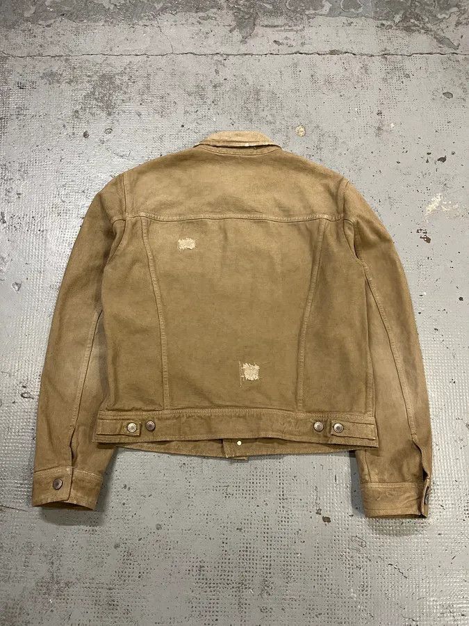Dolce & Gabbana AW2001 Dolce & Gabbana Distressed Beige Denim Jacket Size US M / EU 48-50 / 2 - 8 Thumbnail