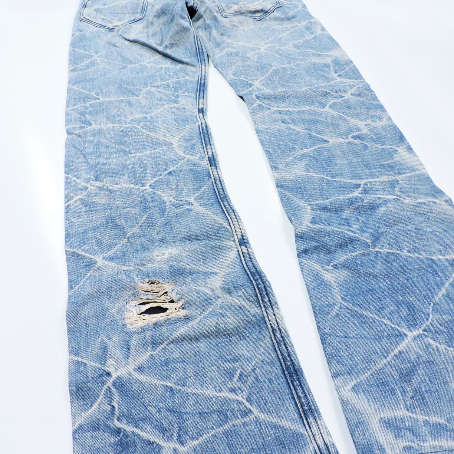 BUFFALO BOBS BUFFALO BOBS DISTRESSED DIAMOND MARKS DENIM LONG PANTS Size US 31 - 12 Thumbnail