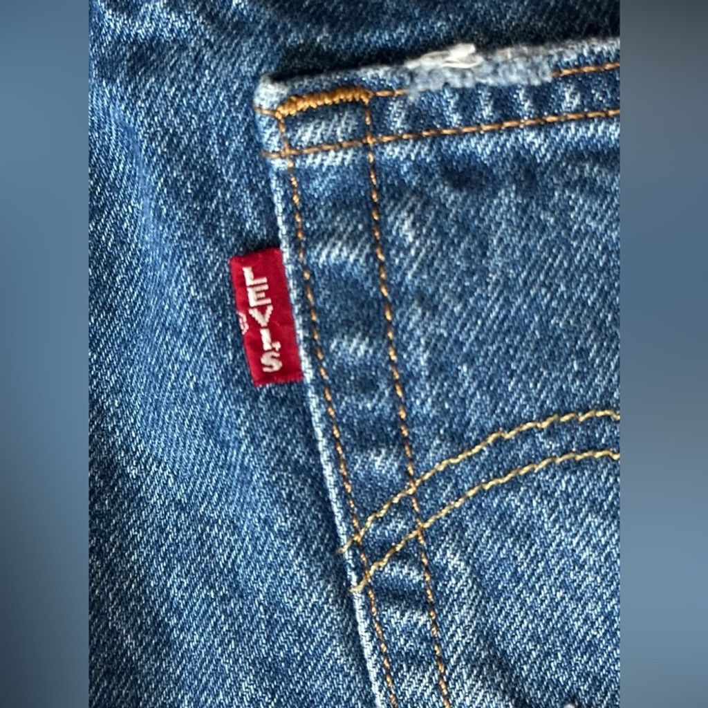 Levi's Levi’s 501 BIG E Premium Denim Distressed Jean Blue Men 29. Size US 29 - 2 Thumbnail