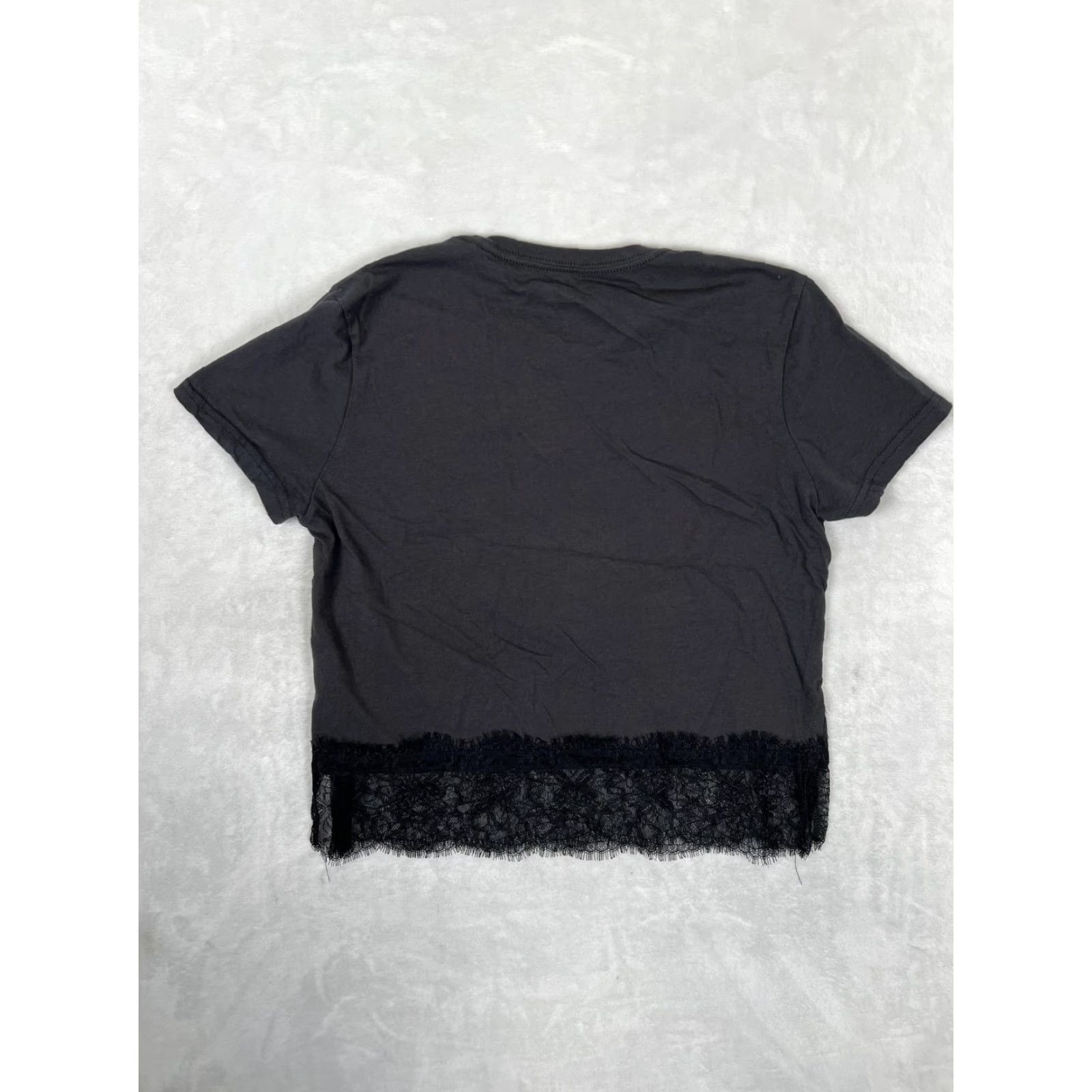 Vintage Lynyrd Skynyrd T-Shirt Women's Medium Black Call Me The Breeze Lace Crop Band Shirt Womens M Crew Neck Short Sleeve Cropped Graphic Rock Casual Size M / US 6-8 / IT 42-44 - 7 Thumbnail
