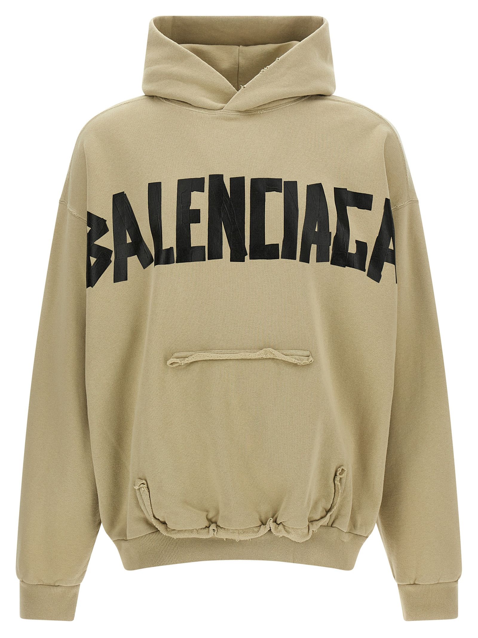 Balenciaga Tape Type Ripped Pocket Zip-Up Hoodie (Summer 23