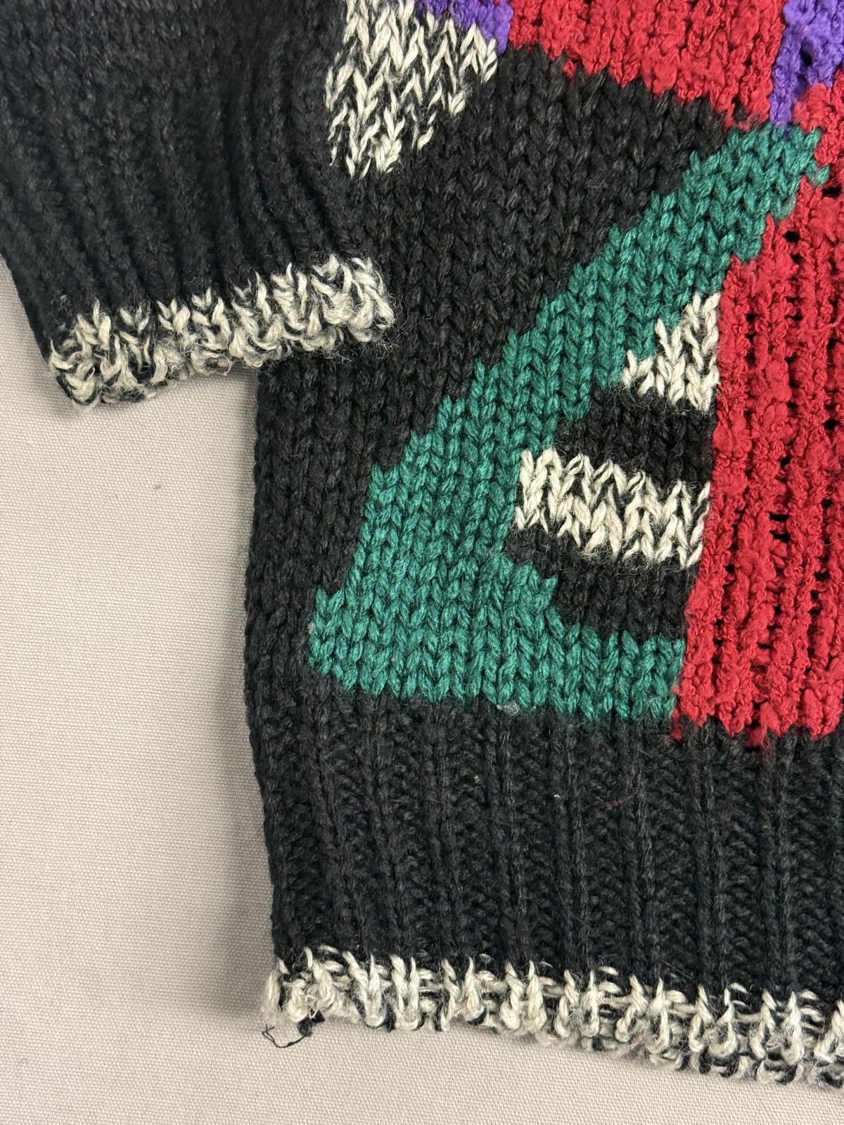 Oakton Limited Vintage Hand Knit Sweater Cubic / Geometric Art Oakton - L Size US L / EU 52-54 / 3 - 4 Thumbnail