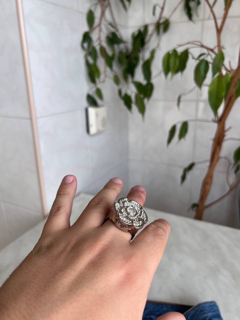 Japanese Brand × Vintage Vintage Japanese style futuristic Watch Chrome Ring Crystal Size ONE SIZE - 8 Thumbnail