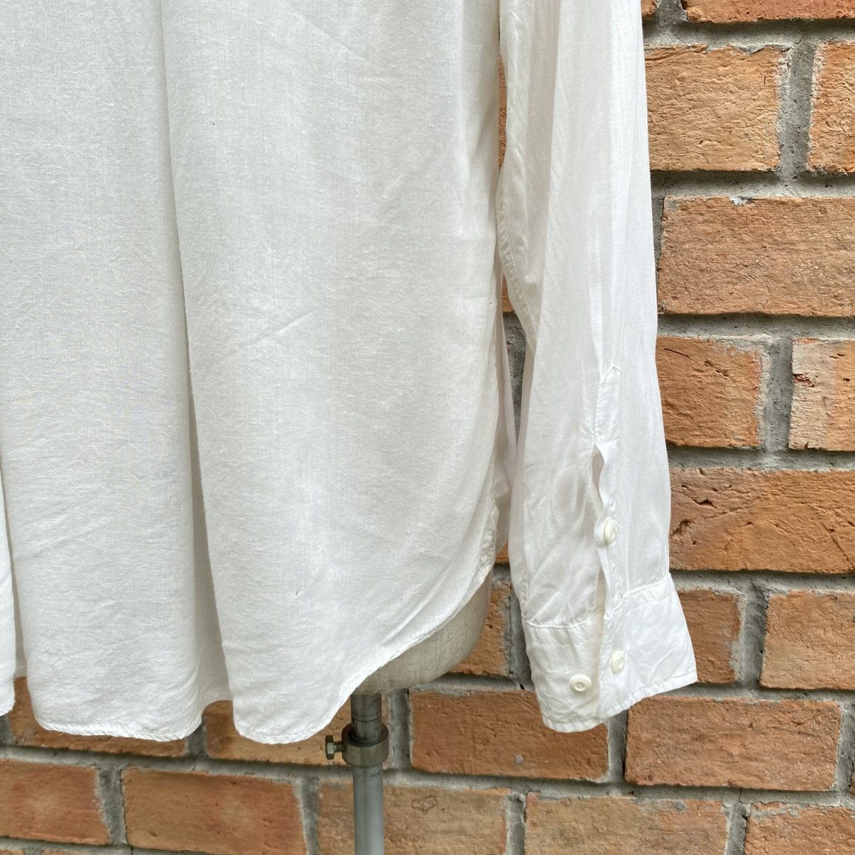 Japanese Brand G.O.A White Soft Long Sleeve Shirt Size US XL / EU 56 / 4 - 13 Thumbnail