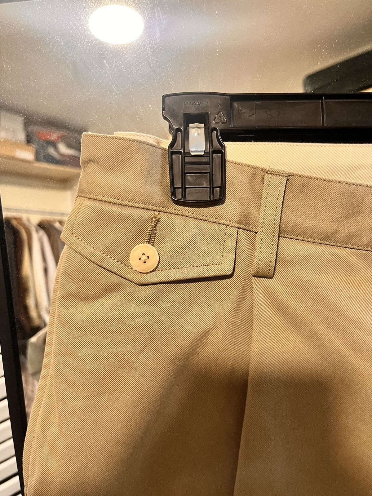 Auralee SS25 Sz 6 Washed Chino One Tuck Pants