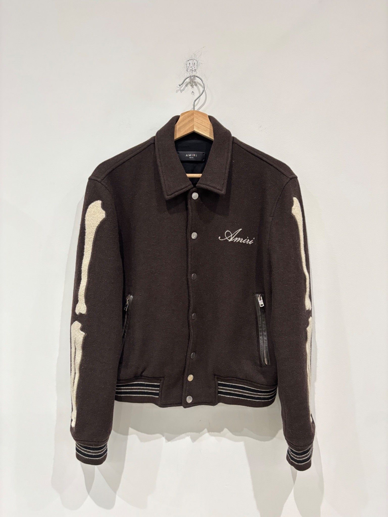 Amiri Amiri Bones Varsity Bomber Jacket Size US S / EU 44-46 / 1 - 1 Thumbnail