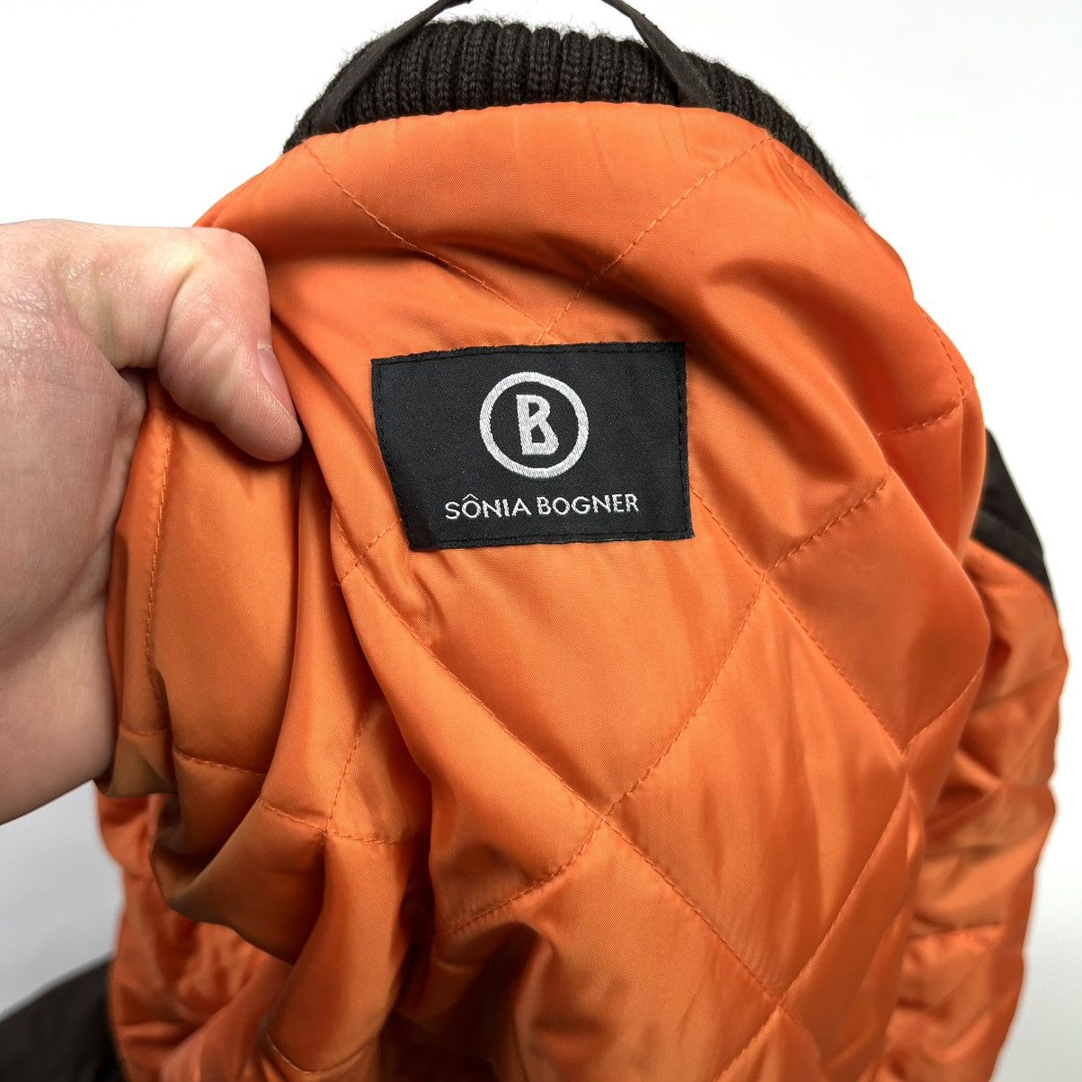 Bogner × Vintage Sonia Bogner Vintage Bomber Jacket Designer Brown Women Size M / US 6-8 / IT 42-44 - 11 Thumbnail