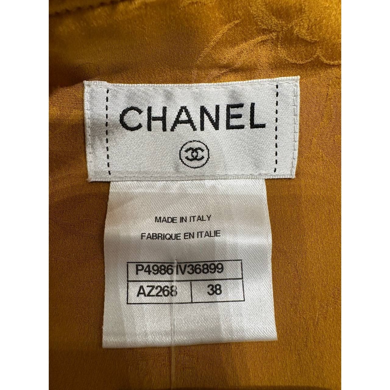 Chanel Chanel Mustard Tweed Long Sleeve Top - Sz. 38 Size S / US 4 / IT 40 - 7 Thumbnail