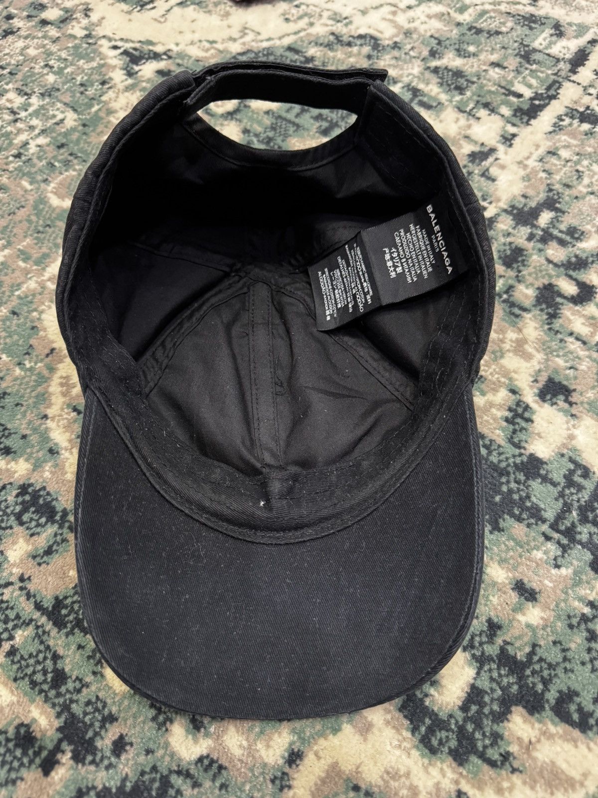 Balenciaga VINTAGE BALENCIAGA SCRIPT EMBROIDERED SPELL OUT CAP HAT Size ONE SIZE - 6 Thumbnail