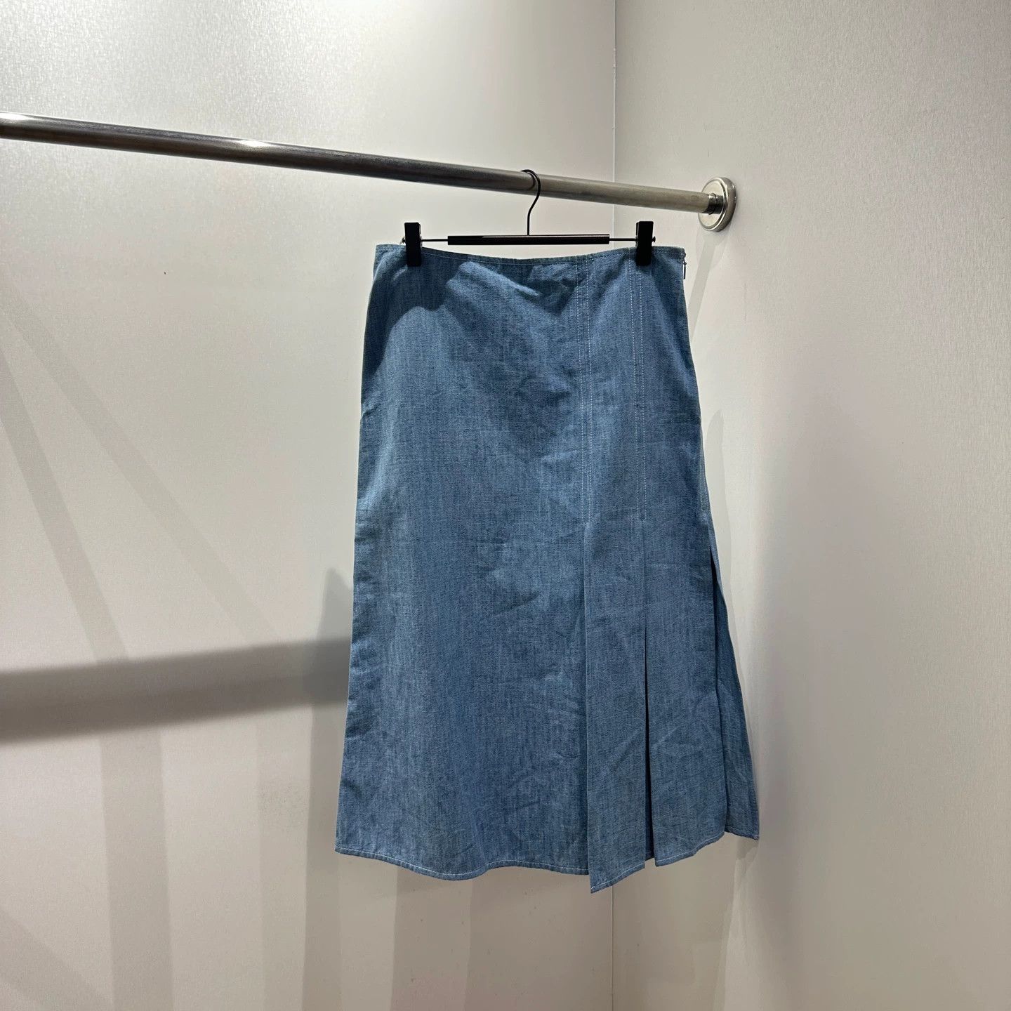 Fendi Fendi Mar46 Double F Embroidered Denim Skirt 40 Size 27" / US 4 / IT 40 - 2 Thumbnail