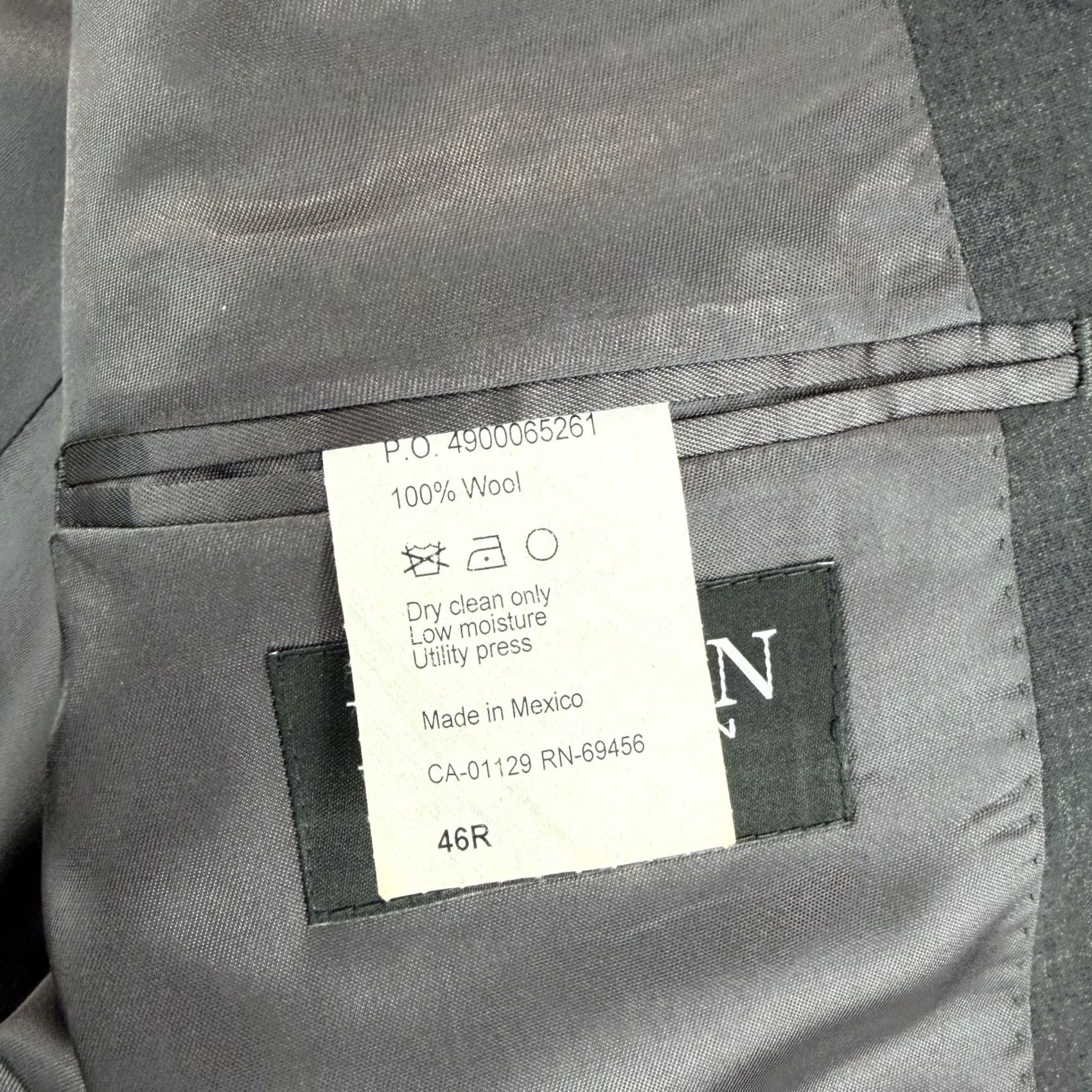 Ralph Lauren Ralph Lauren LRL Slim Fit Suit Men 46R Charcoal Wool 2 Piece Pants 38x30 NWT 60 Size 46R - 2 Thumbnail