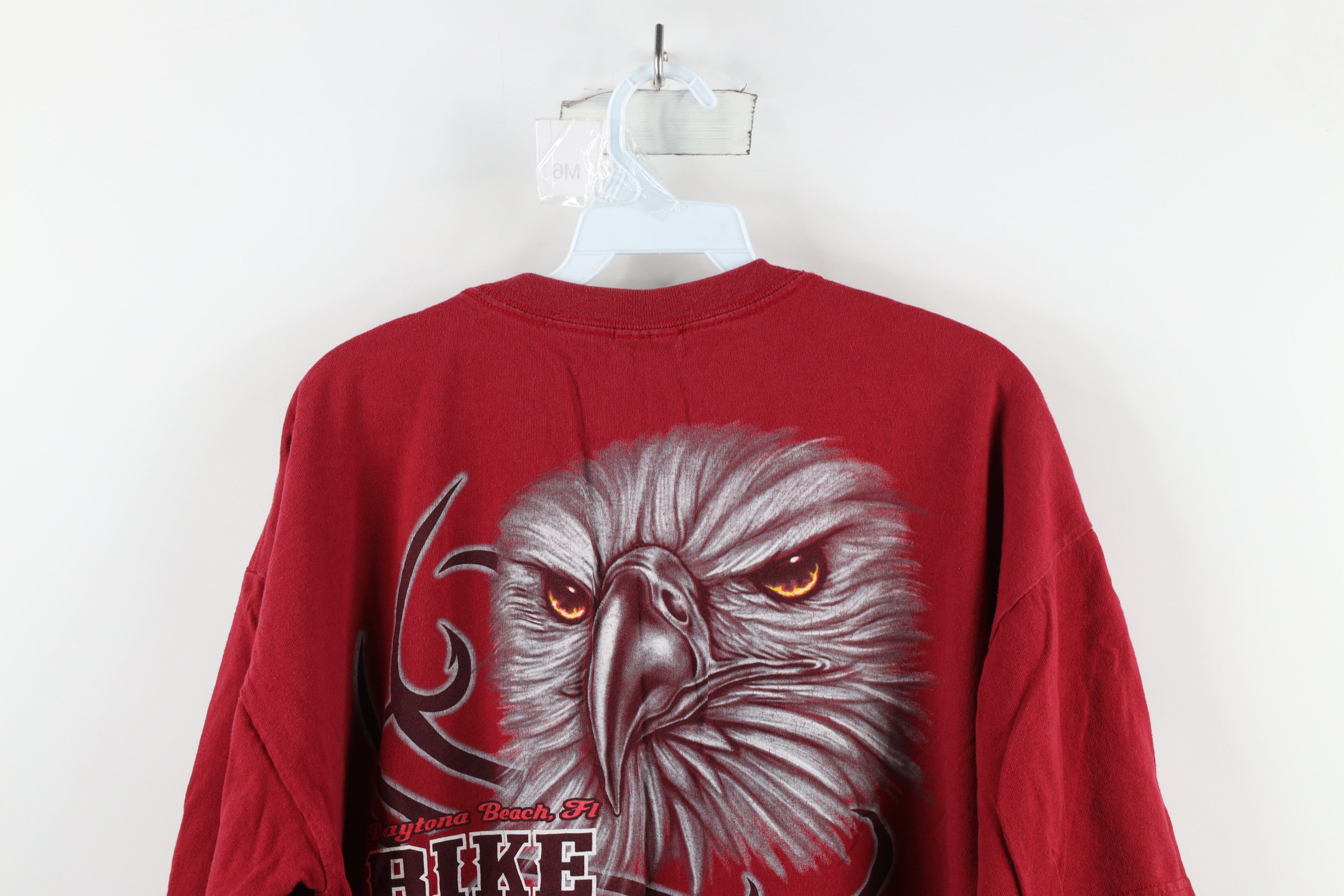 Vintage Vintage Y2K Daytona Beach Bike Week Eagle Tribal T-Shirt Size US XL / EU 56 / 4 - 10 Thumbnail