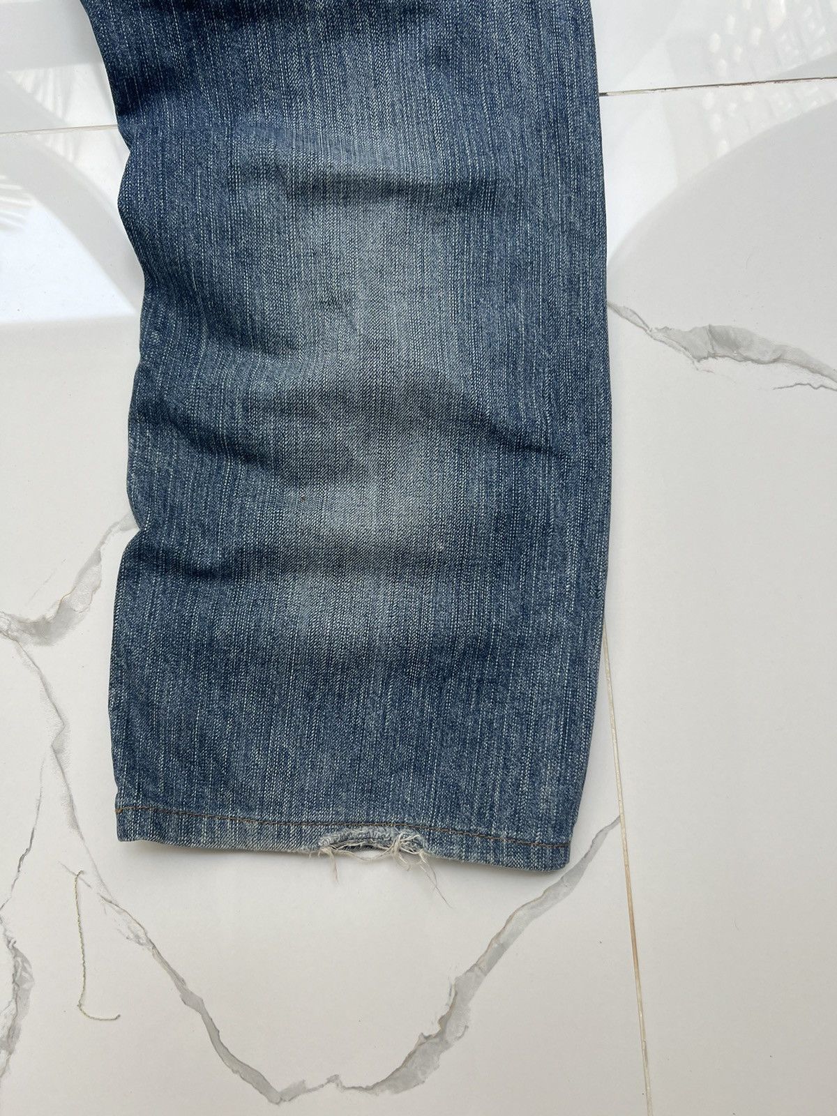 Edwin × Vintage 90’s EDWIN COWBOY STYLE RARE Y2K JEANS BIG POCKETS LOGO Size US 32 / EU 48 - 3 Thumbnail