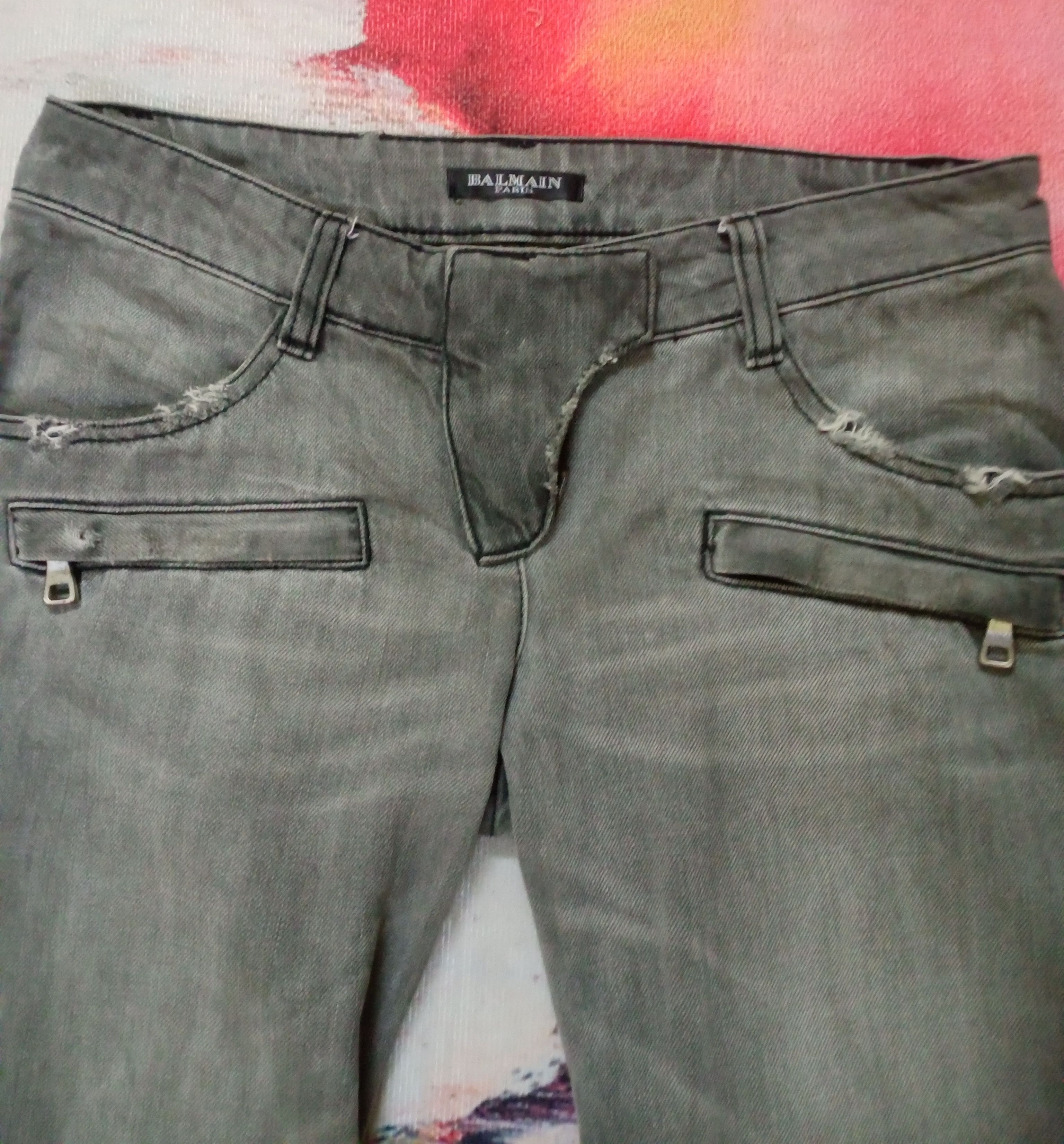 Balmain Balmain Paris Bikers Denim Jeans Size US 30 / EU 46 - 4 Thumbnail