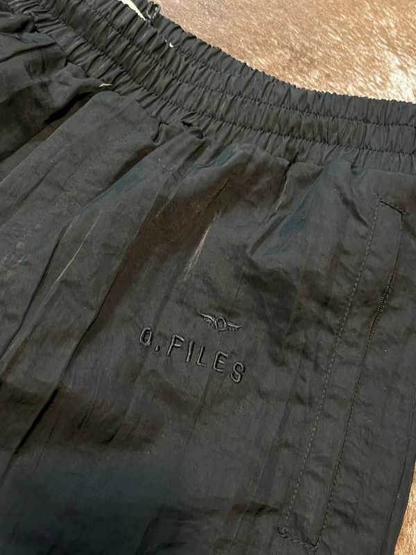 Ojardorf O. Files Wrinkled Nylon Track Pants wide leg flared baggy XL Size US 36 / EU 52 - 10 Thumbnail