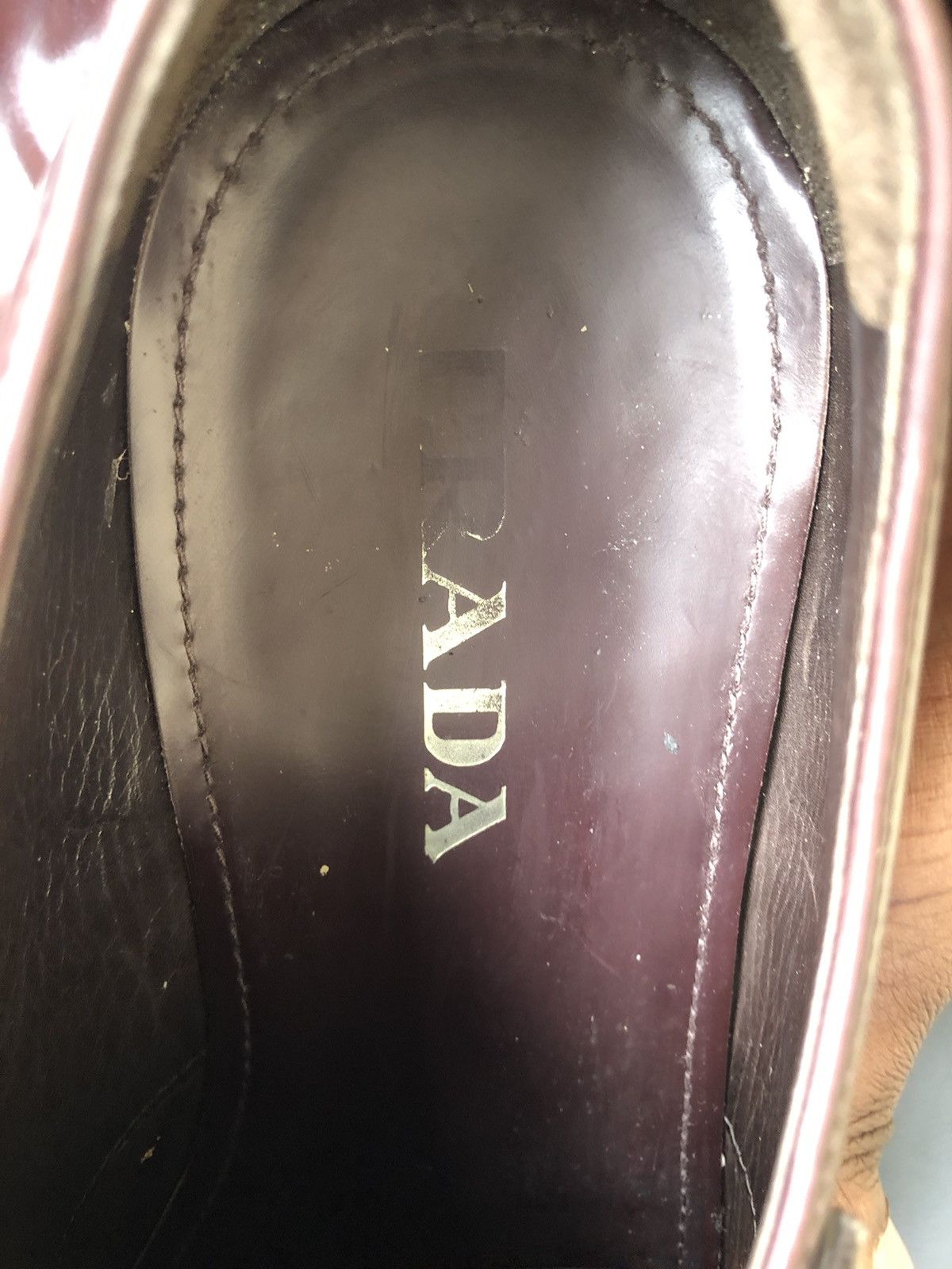 Prada PRADA Brown Leather Men’s Derby Dress shoes Size 7.5 Size US 7.5 / EU 40-41 - 11 Thumbnail