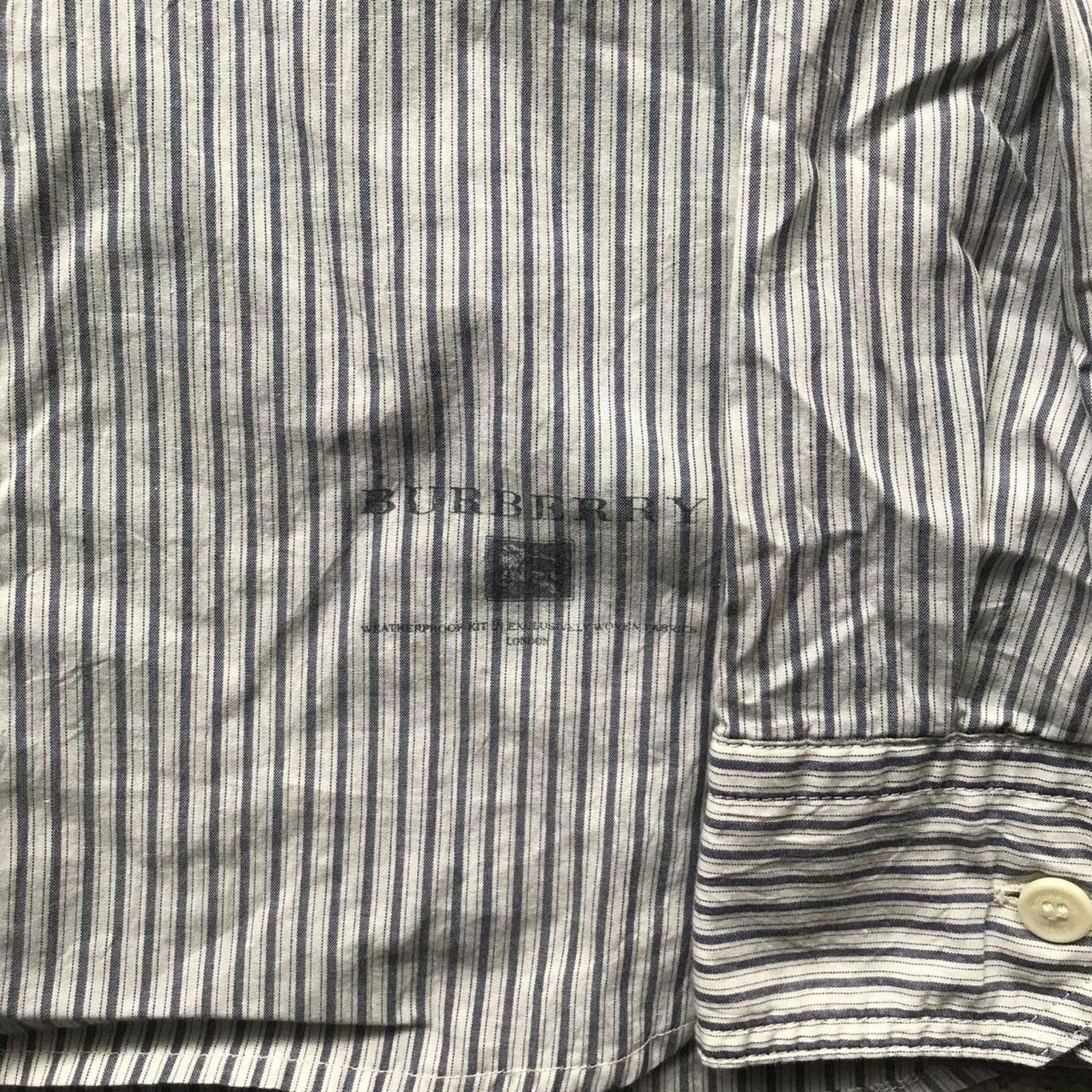 Burberry Burberry Asymmetric Striped Shirt Size US M / EU 48-50 / 2 - 3 Thumbnail
