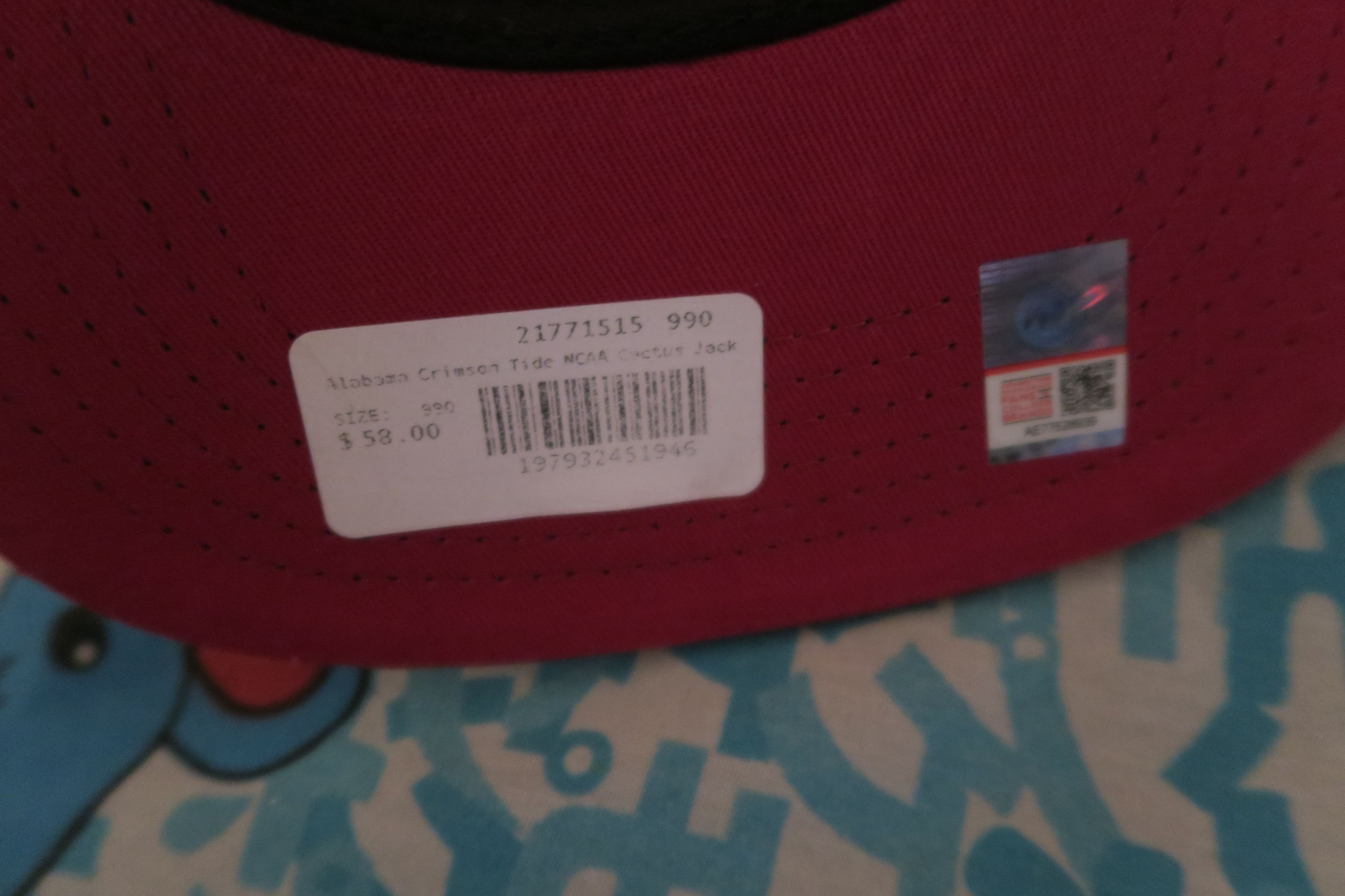 Mitchell & Ness × NCAA × Travis Scott Cactus Jack Mitchell & Ness Alabama Crimson Tide Snapback Size ONE SIZE - 5 Thumbnail