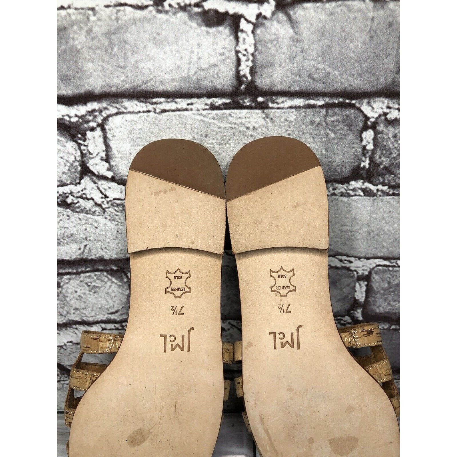 J.McLaughlin J. McLaughlin WILLA Tan Leather Cork Flat Slides Sandals Wom Size US 7.5 / IT 37.5 - 16 Thumbnail