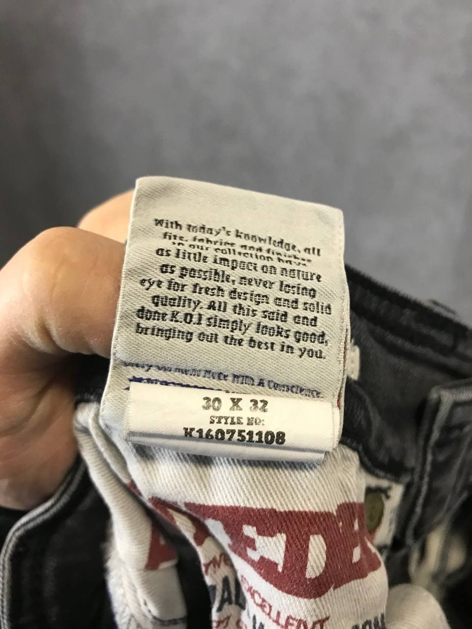 Vintage KOI Kings of Indigo jeans Size US 30 / EU 46 - 9 Thumbnail