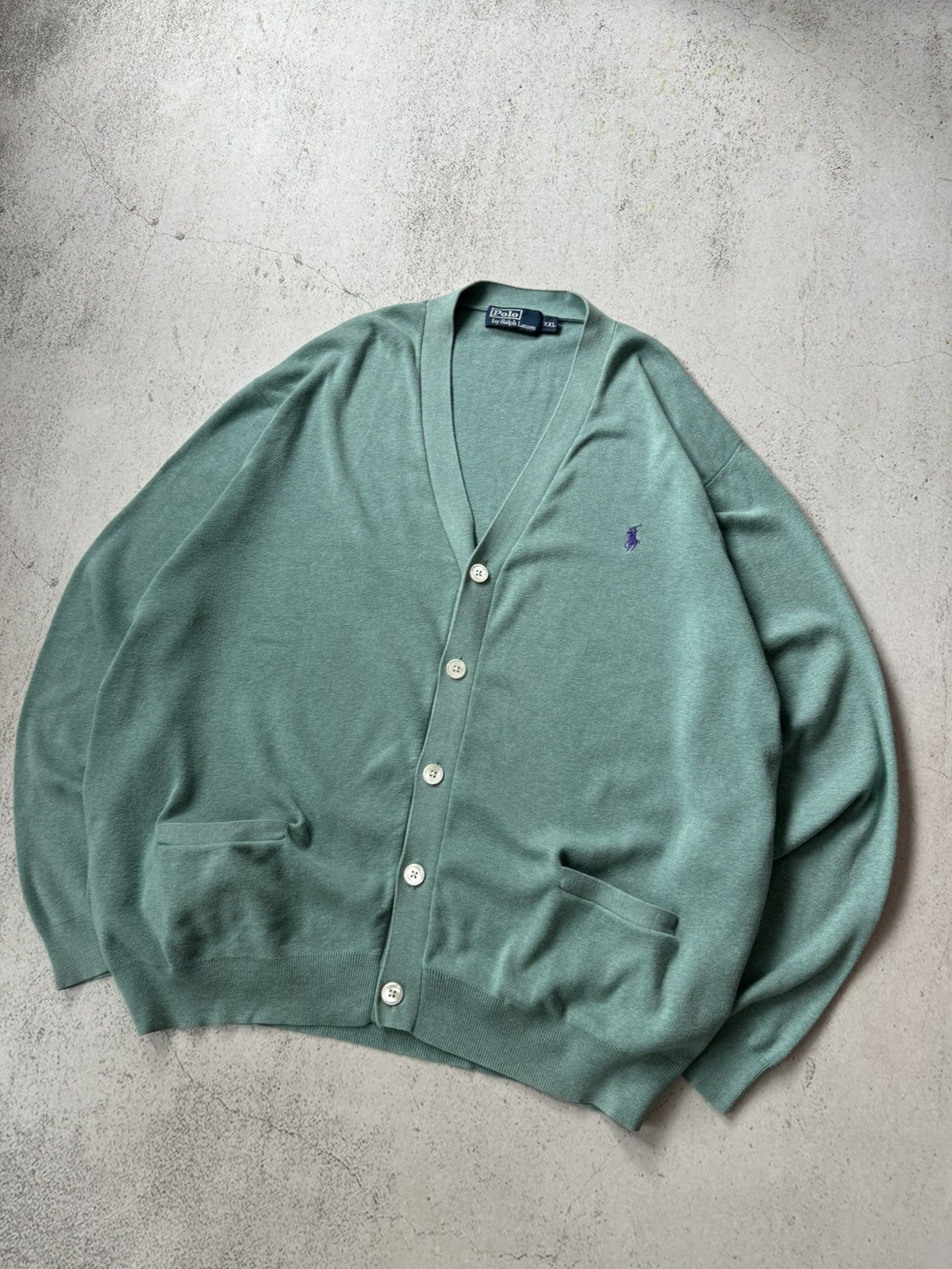 Polo Ralph Lauren × Ralph Lauren × Vintage Polo Ralph Lauren Vintage Cardigan Size US XXL / EU 58 / 5 - 2 Thumbnail