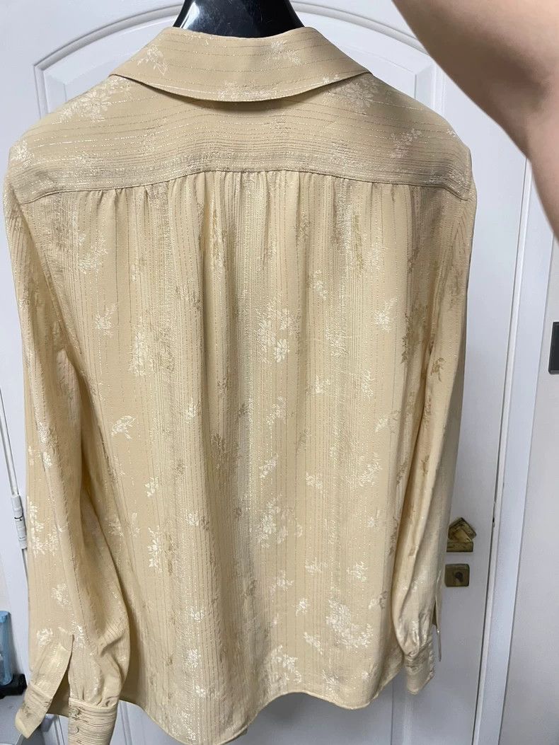 Saint Laurent Paris saint laurent paris size 38 Silk Ruffle Shirt 2503-Nextarro Size US M / EU 48-50 / 2 - 2 Thumbnail