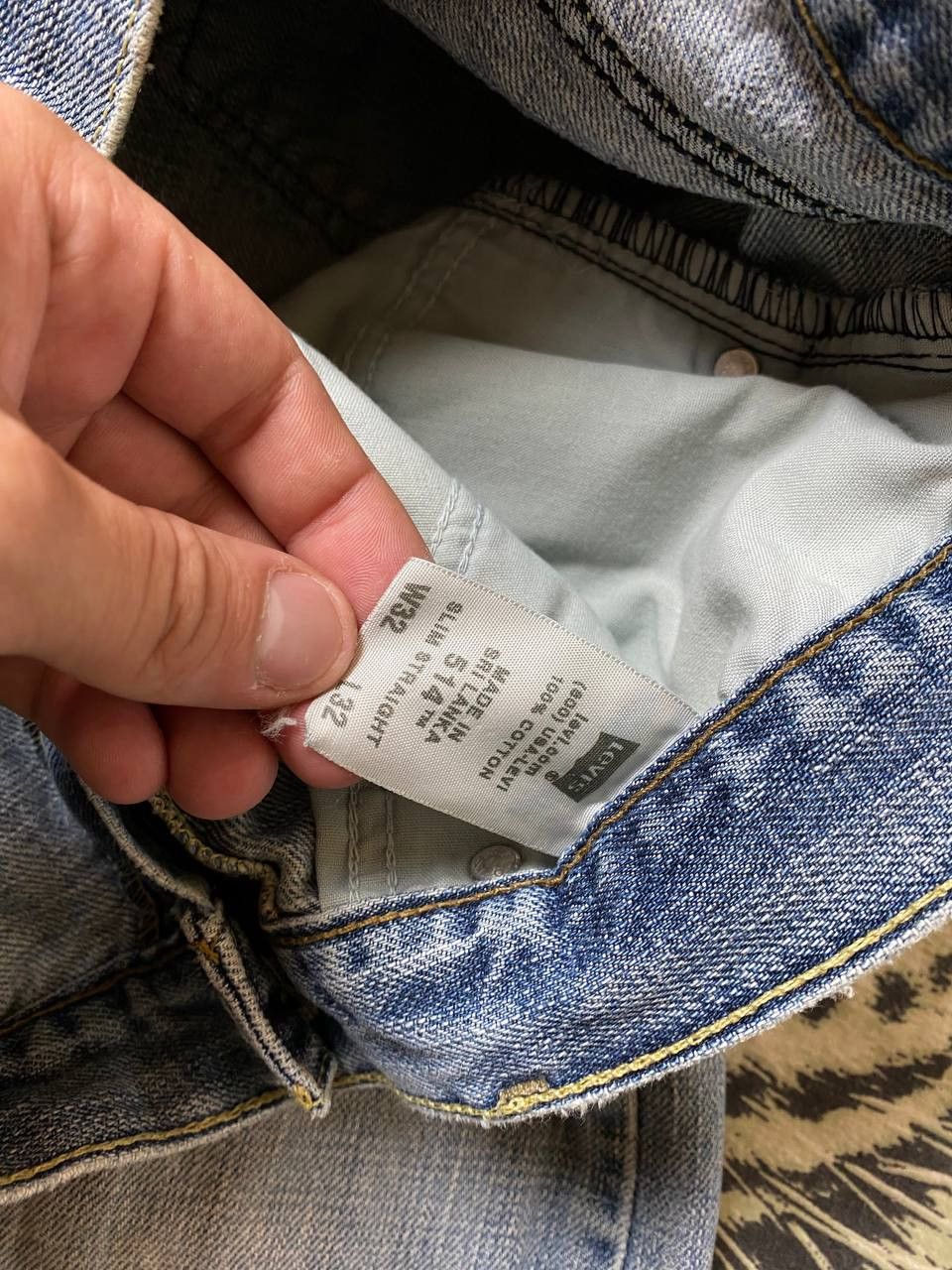 Levi's × Vintage Vintage Levi’s 514 light blue denim jeans Size US 32 / EU 48 - 3 Thumbnail